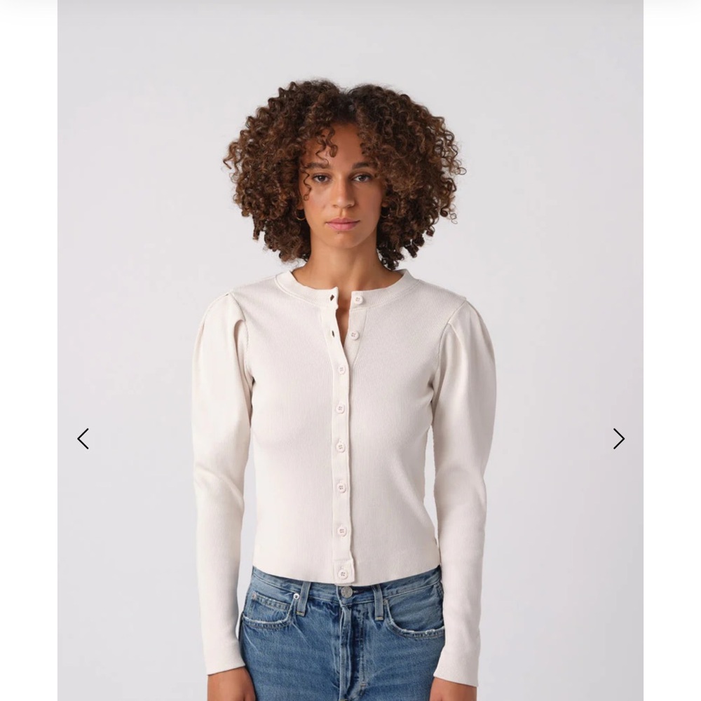 AMO Puff Sleeve Cardigan